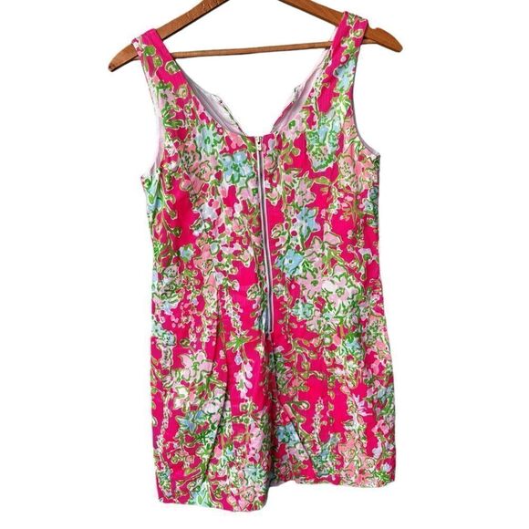 Lilly Pulitzer Cathy Flamingo Pink Southern Charm Lace Front Shift Dress 0 - Picture 3 of 6